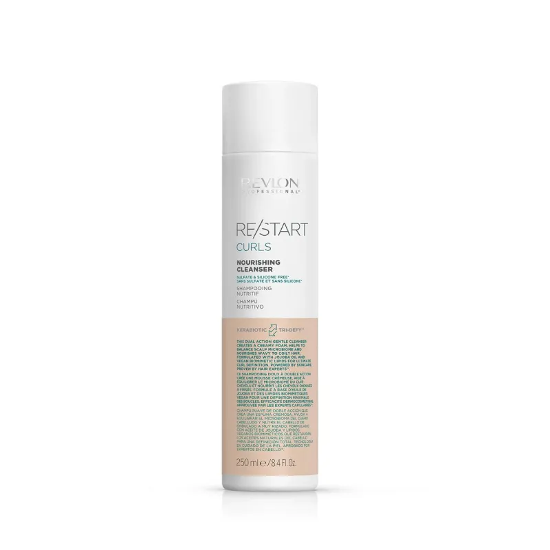 Shampoo for Curly Hair Revlon Re-start Curls 250 ml Cleaner