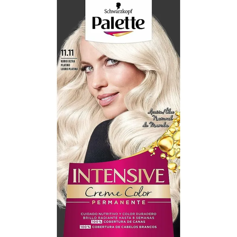Ilgalaikiai dažai Schwarzkopf Intensive Platininė blondinė Nº 11.11 Nº 11.11-Rubio Ultra Platino (1 vnt.)