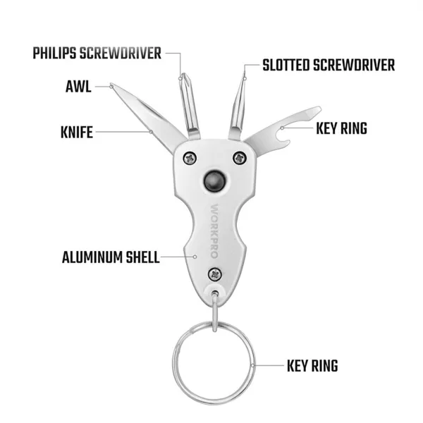 Multi-tool keyring Workpro
