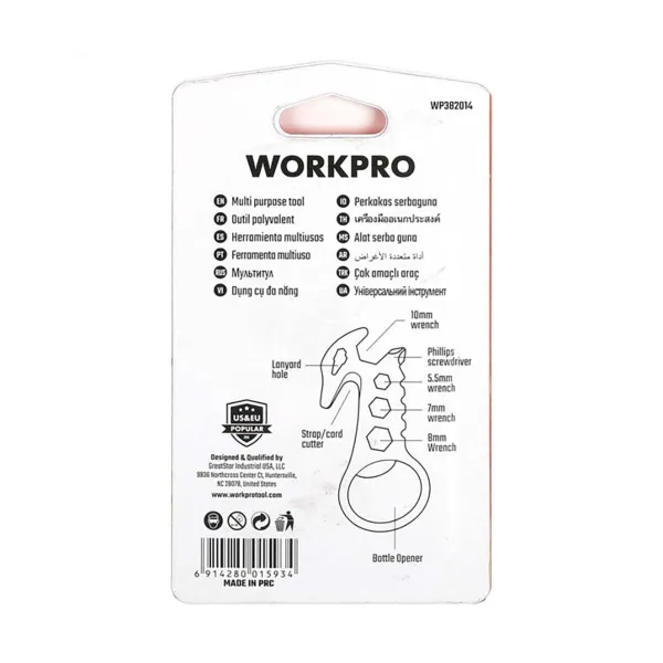Monitoimityökalu Workpro 8 in 1