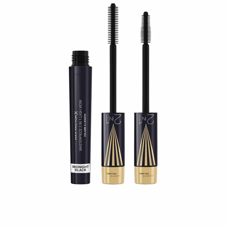 Blakstienų tušas Max Factor Masterpiece 2 In 1 Lash Wow Juoda Nº 03 Midnight black Nº 03-Midnight Black 7 ml