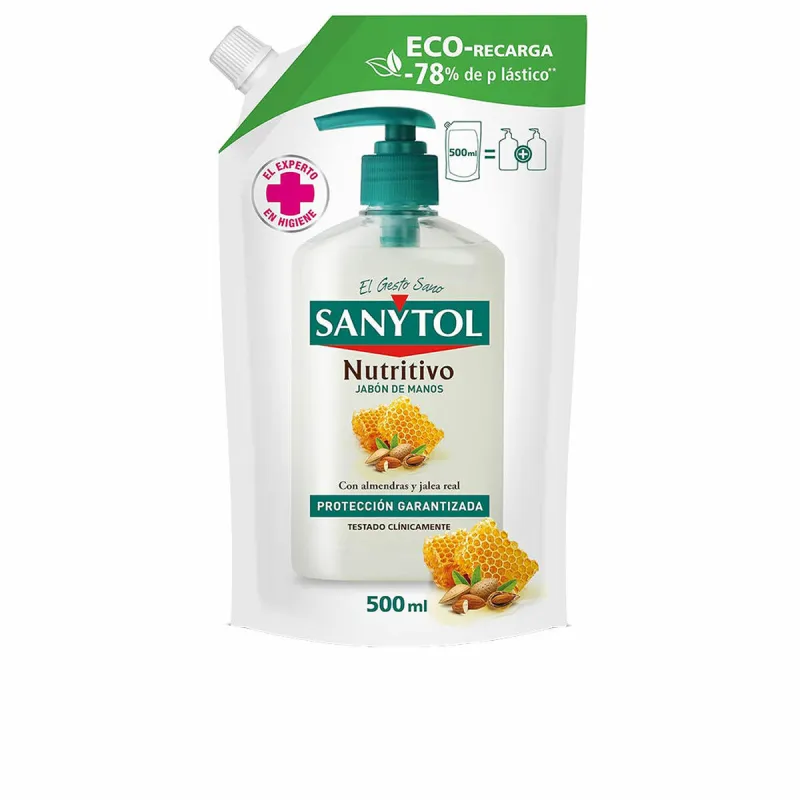 Käteseep Sanytol Sanytol Recambio Eco 500 ml Antibakteriaalne Toitev Taastäide