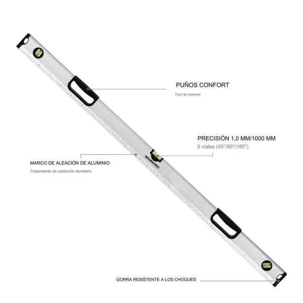 Vaaderpass Workpro Alumiinium 60 cm