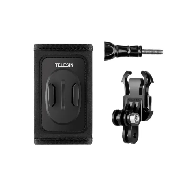 Telesin backpack strap mount with J-hook mount for GoPro/Osmo Action (GP-BPM-003)
