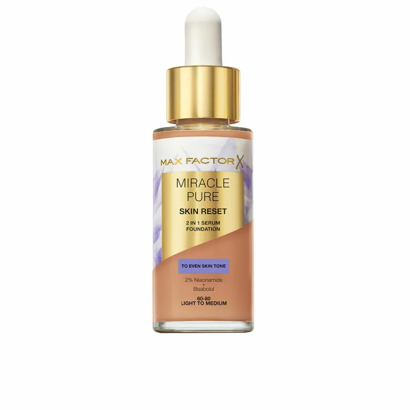 Vedel meigipõhi Max Factor MIRACLE PURE Nº 60-80 Light to Medium 30 ml