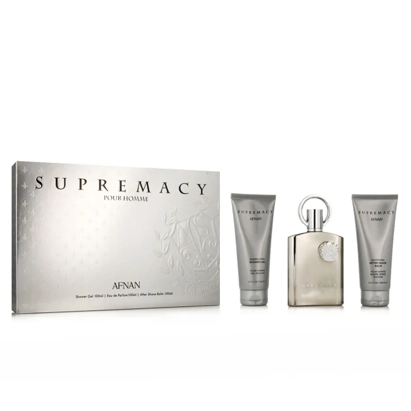 Meeste parfüümi komplekt Afnan Supremacy Silver EDP 3 Tükid, osad