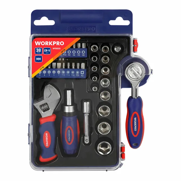 Socket set Workpro 38 Pieces