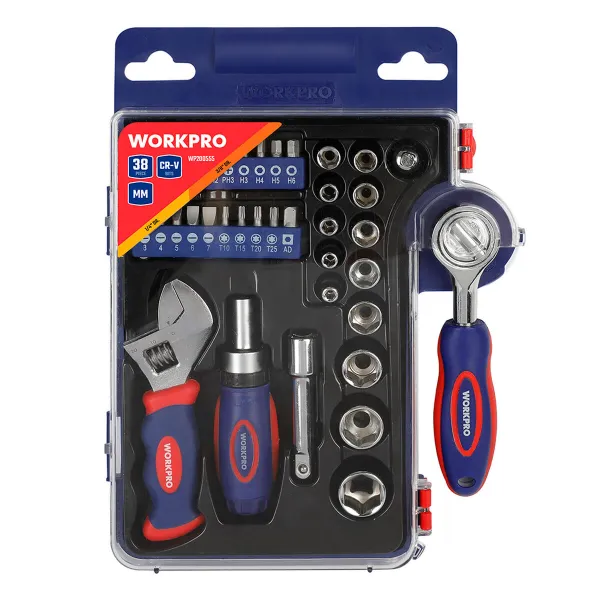 Lizdo komplektas Workpro 38 Dalys