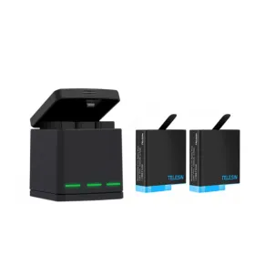 Telesin Box three-channel charger for GoPro Hero 5/6/7/8 + 2 batteries (GP-BNC-801)