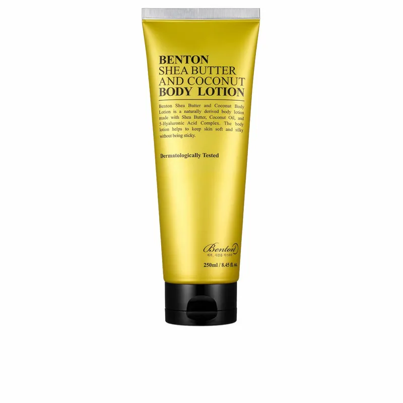 Kūno kremas Benton SHEA BUTTER AND COCONUT 250 ml