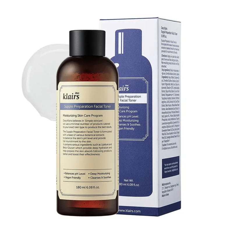 Veido tonikas Klairs Supple Preparation 180 ml Harmonizuojantis