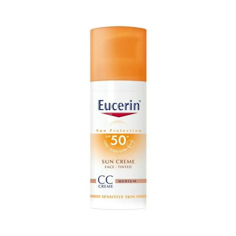 Tonējošs Līdzeklis Aizsardzībai pret Sauli Eucerin Photoaging Control Cc Sun Cream Medium vidējs Spf 50 Spf 50+ 50 ml