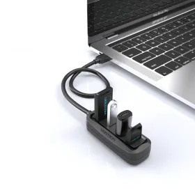 USB Centrmezgls Vention VAS-J43-B015 Melns (1 gb.)