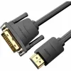 DVI uz HDMI Adapteris Vention ABFBG Melns 1,5 m