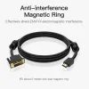 DVI - HDMI Adapteri Vention ABFBI Musta 3 m