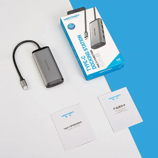 USB Centrmezgls Vention CNBHB Pelēks