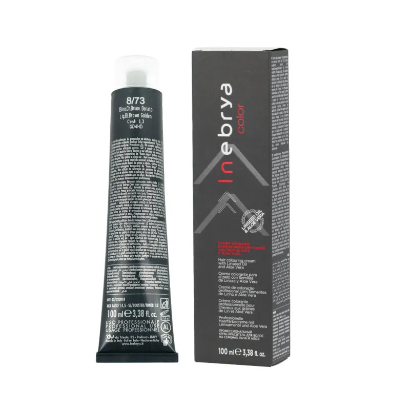 Püsivärv Inebrya Nº 8/73 Light Blonde Brown Golden 100 ml