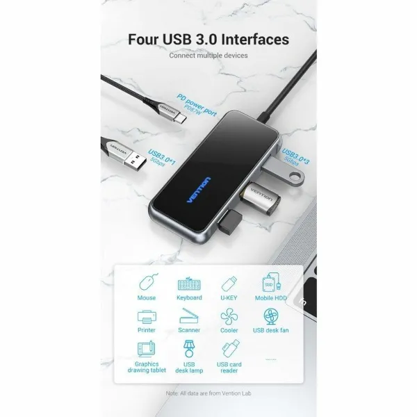 USB-jaotur Vention TFDHB