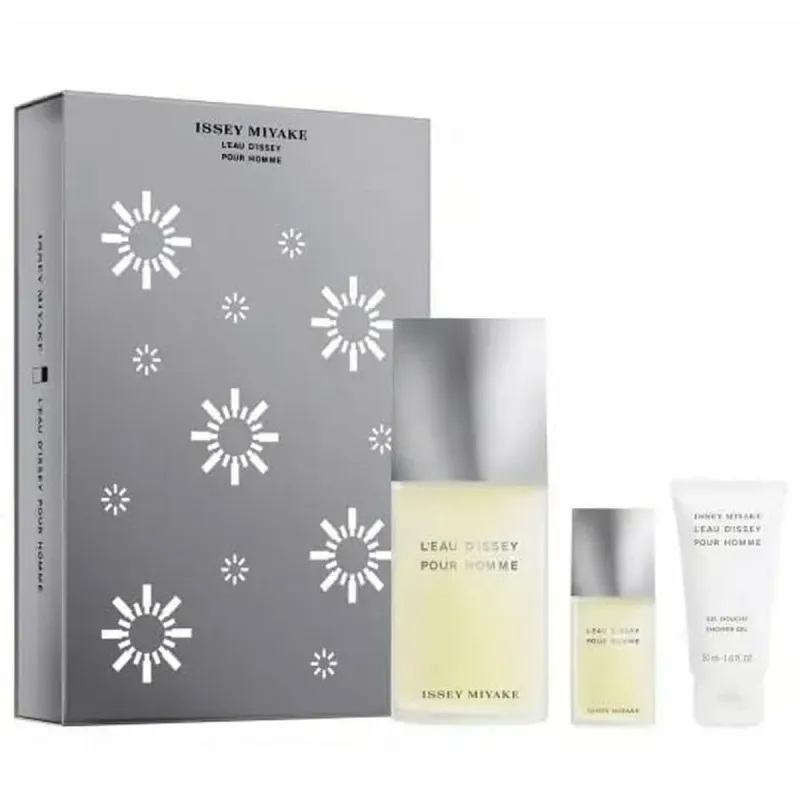 Naisten parfyymisetti Issey Miyake L'Eau d'Issey Pour Homme EDT 3 Kappaletta