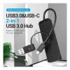 USB-jaotur Vention CHTBB Must