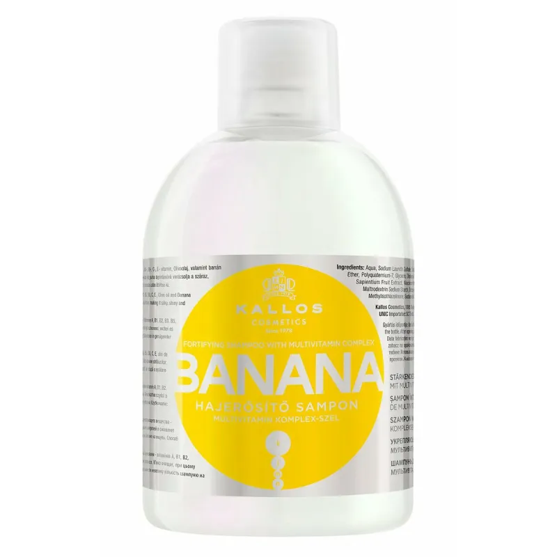 Spēcinošs Šampūns Kallos Cosmetics Banana 1 L