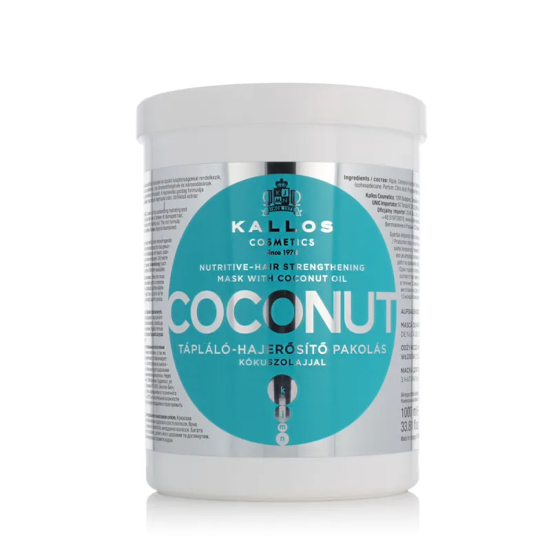 Ravitseva hiusnaamio Kallos Cosmetics Coconut 1 L