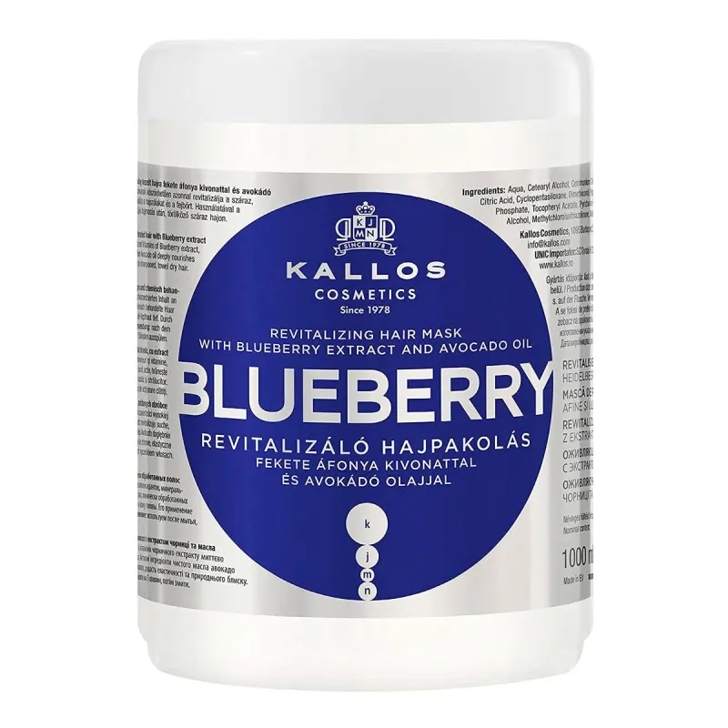 Atjaunojoša maska Kallos Cosmetics Blueberry 1 L