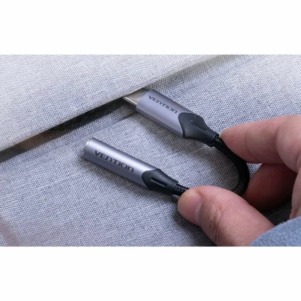 Адаптер USB-C—Jack 3.5 mm Vention BGJHA 10 cm