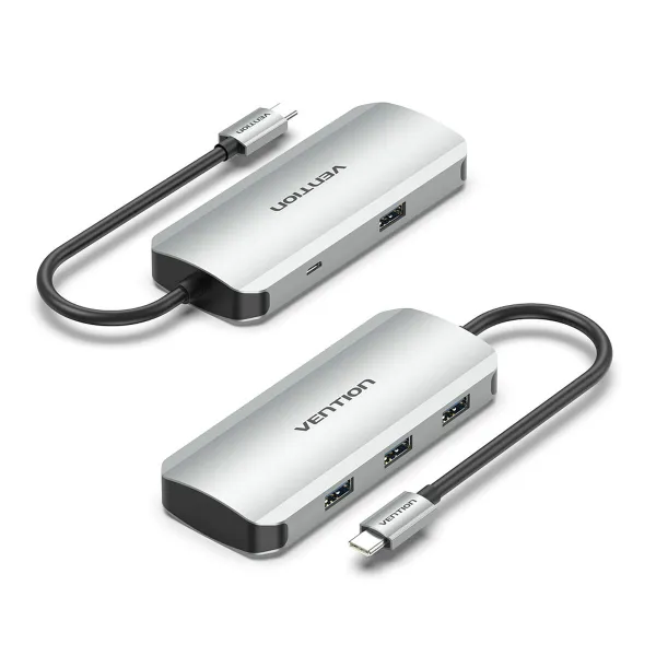 USB Centrmezgls Vention TNAHB Pelēks