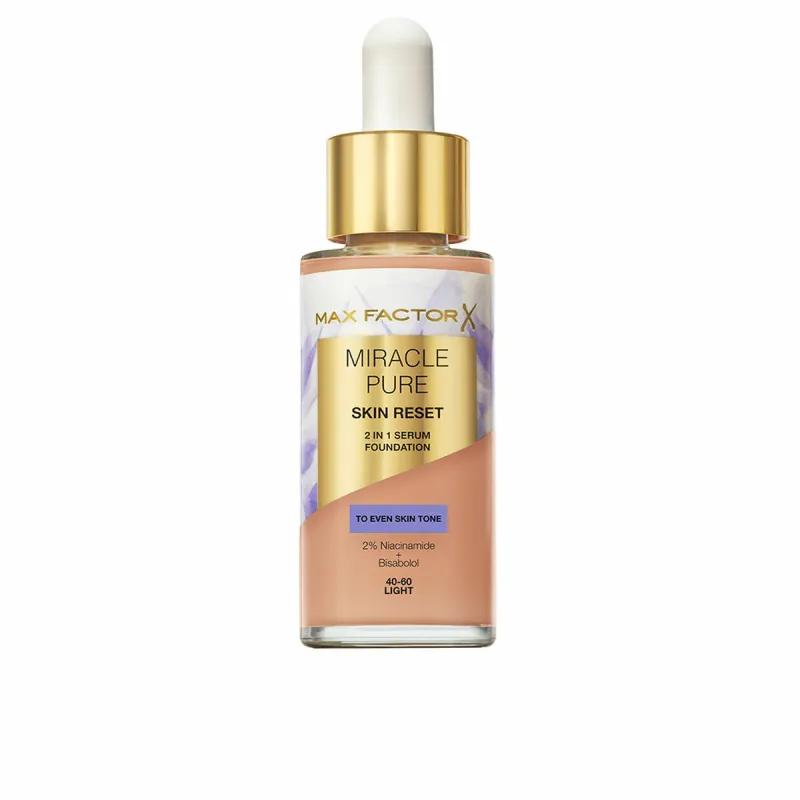 Šķidrā Grima Bāze Max Factor MIRACLE PURE Nº 40-60 Light 30 ml