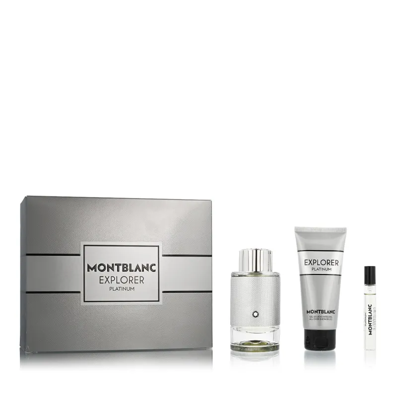 Мужской парфюмерный набор Montblanc Explorer Platinum EDP 3 Предметы