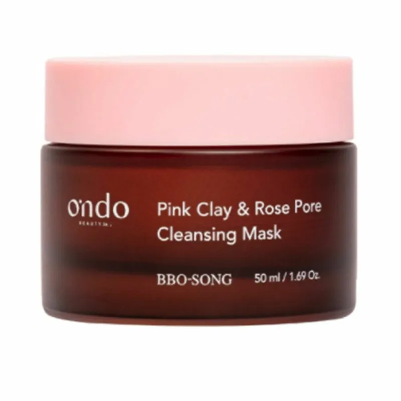 Porų valymo kaukė Ondo Beauty 36.5 PINK CLAY & ROSE PORE 50 ml Molis Rožių vanduo