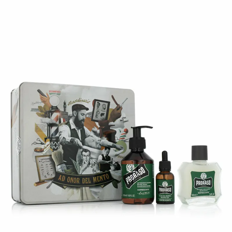 Parranhoitosetti Proraso Línea Refrescante 3 Kappaletta
