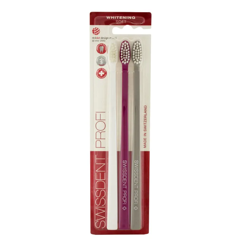 Balinoša Zobu birste Swissdent Soft Family Pelēks Rozā Balts