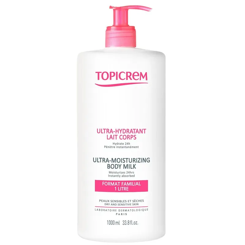 Молочко для тела Topicrem Uh 1 L Увлажняющее
