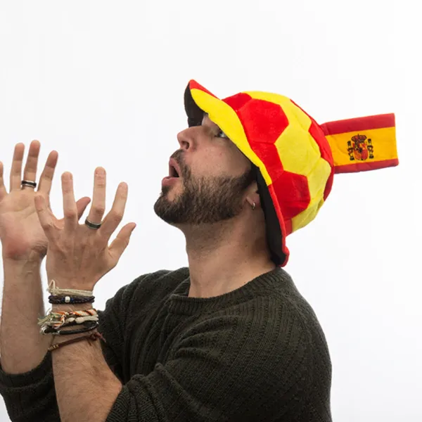 Jalkapallo Hattu Espanjan Lipulla