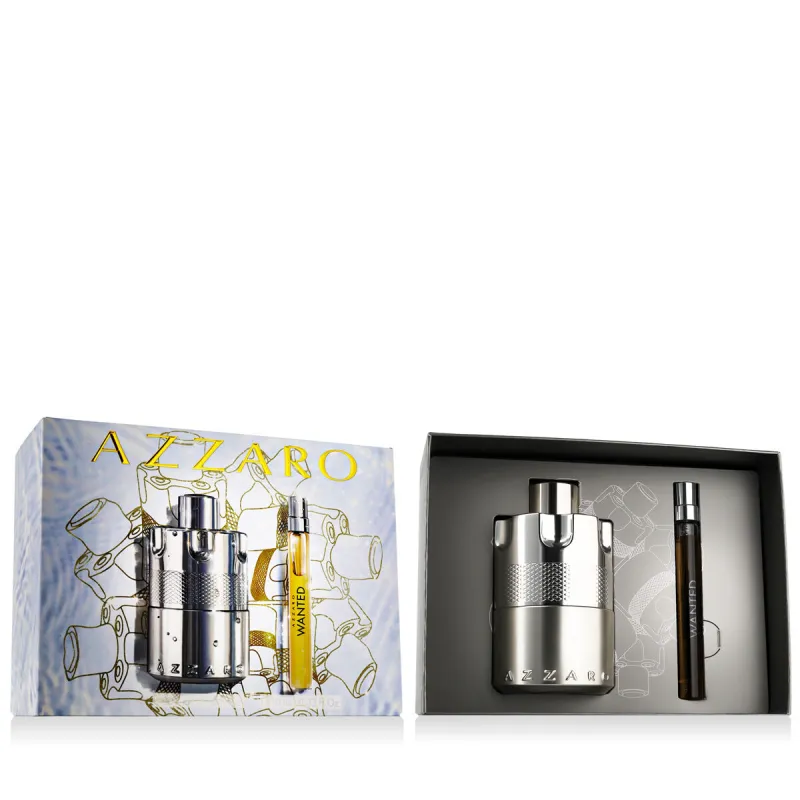 Мужской парфюмерный набор Azzaro Wanted Eau de Parfum EDP 2 Предметы