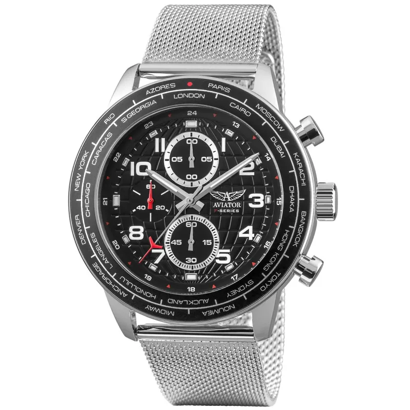 Vīriešu Pulkstenis Aviator AVW79886G407 (Ø 46 mm)