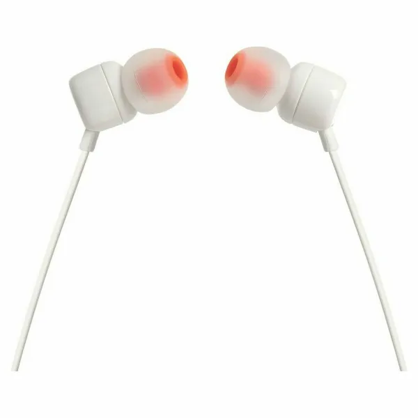 Ausinės su mikrofonu JBL T110 Balta