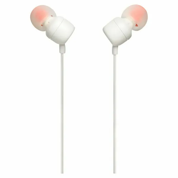 Ausinės su mikrofonu JBL T110 Balta