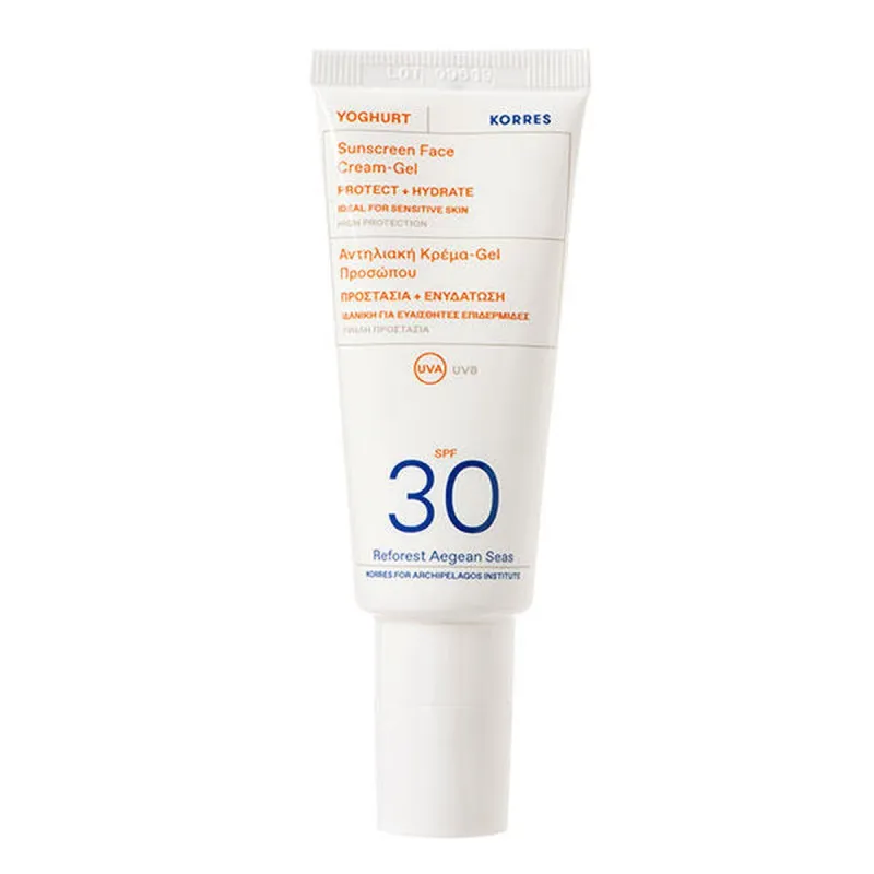 Veido kremas Korres Spf 30 40 ml Jogurtas