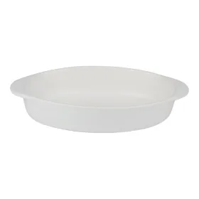 Alpina - Ceramic Oven-Resistant Baking Dish, Oval, 27x17x5.3 cm (White)