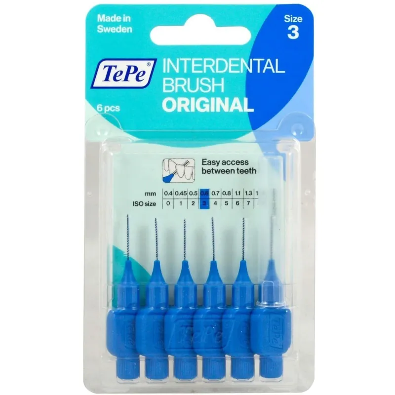 Starpzobu birstes Tepe Zils 0,6 mm 6 gb.
