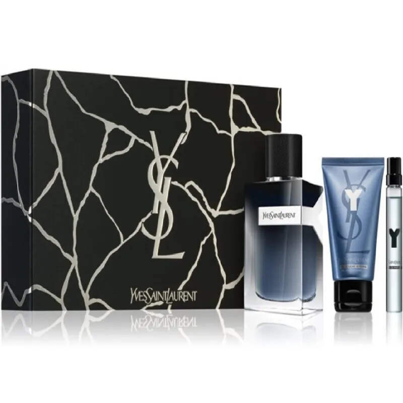 Vyriškų kvepalų rinkinys YSL Y EDP 3 Dalys