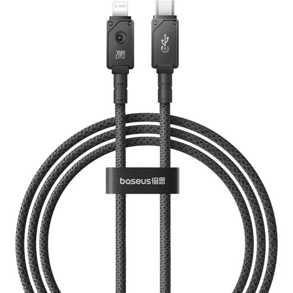USB-C uz Lightning Kabelis Baseus P10355803111-00 Melns 1 m
