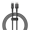 USB A uz USB-C Kabelis Baseus P10355801111-00 Melns 1 m