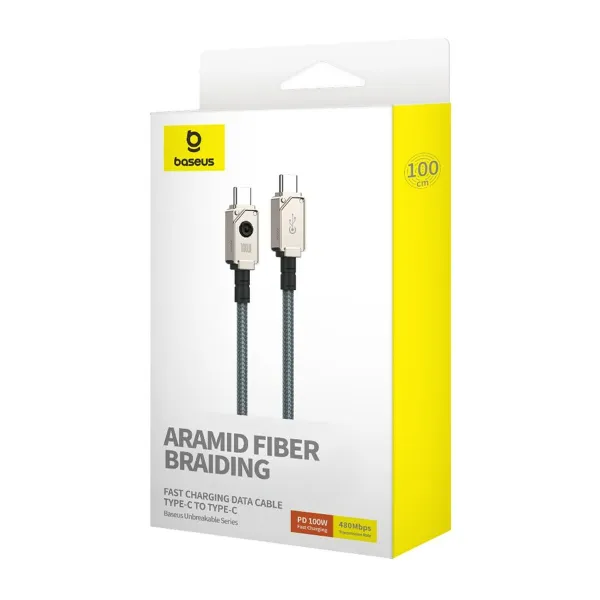 USB-C - USB-C kaapeli Baseus P10355800221-00 Balts 1 m