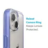 Speck Presidio Perfect-Clear with Impact Geometry - iPhone 15 Plus / 14 Plus Case with MICROBAN Coating (Clear / Grounded Purple