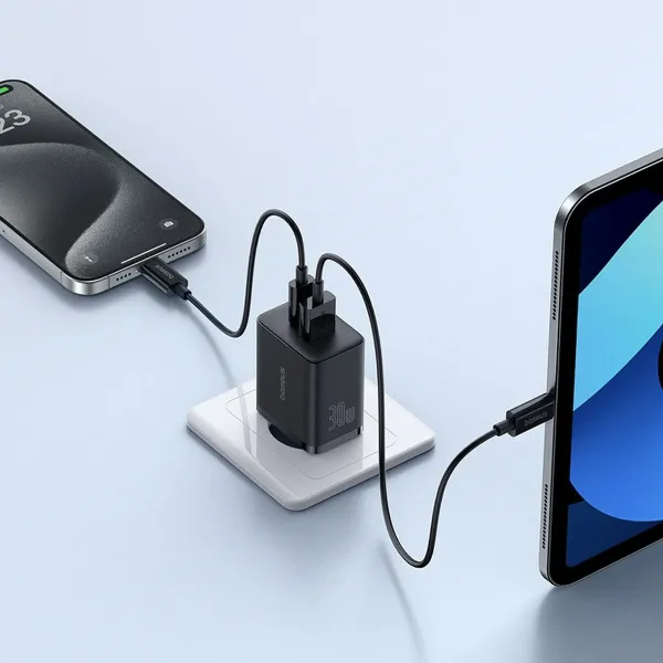 Wall Charger Baseus P10111404113-00 Black 30 W