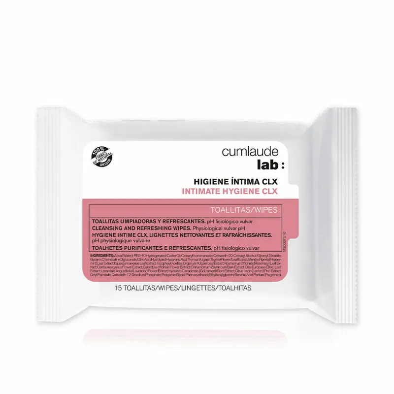 Салфетки для интимной гигиены Cumlaude Lab CLX 15 штук